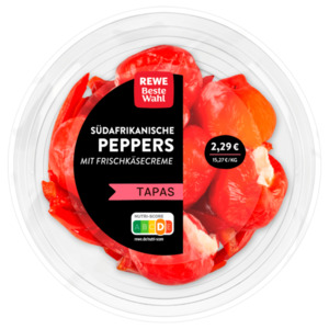 REWE Beste Wahl Peppers mit Frischkäsecreme 150g