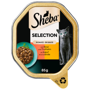 Sheba Schale Selection in Sauce mit Rind und Truthahn 85g