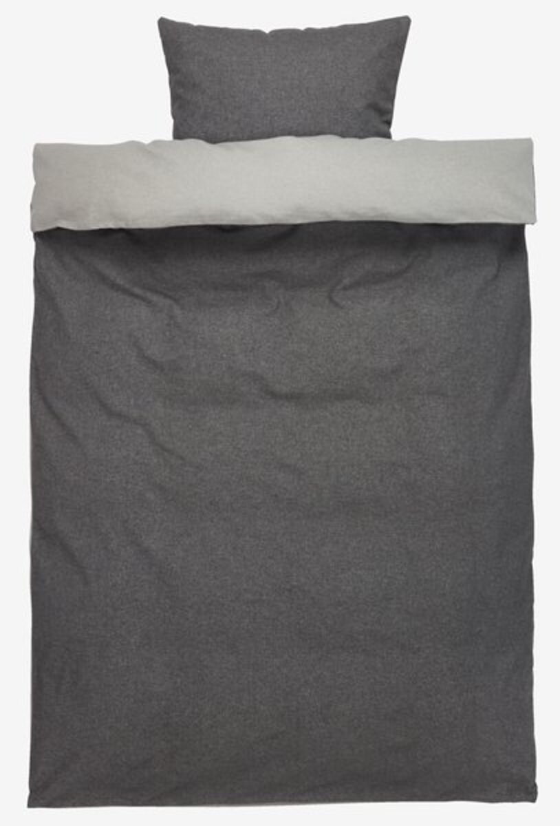 Bild 1 von Flanell-Bettwäsche ALIE 135x200 grau