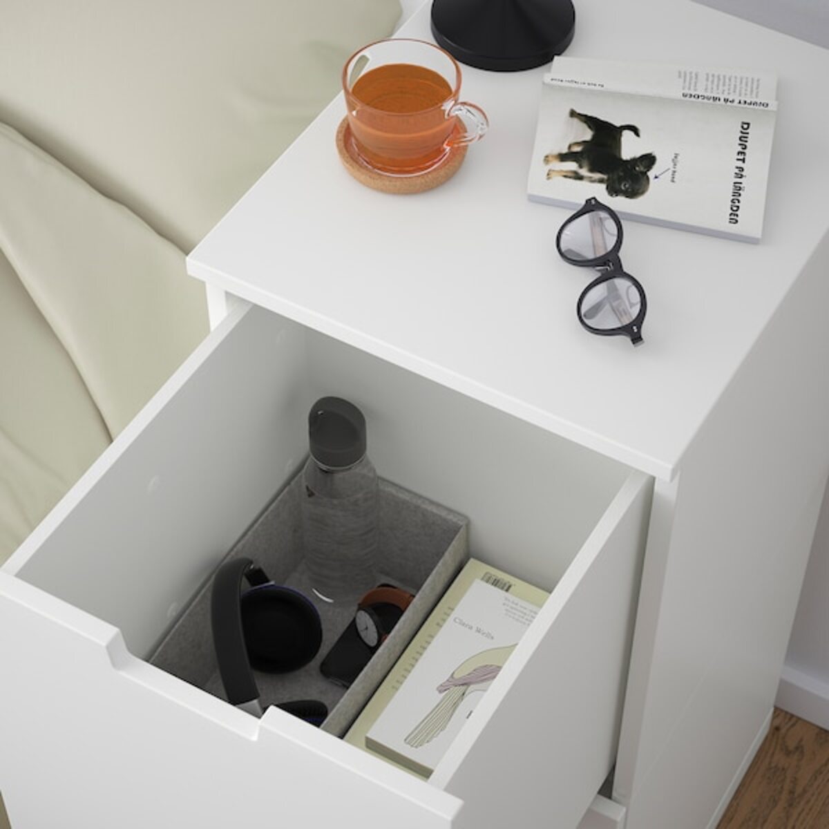 Bild 4 von NORDLI  Kommode mit 2 Schubladen, weiß 40x99 cm