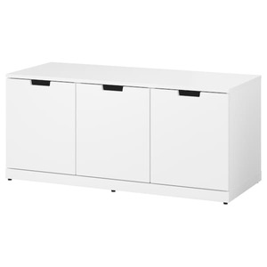 NORDLI  Kommode mit 3 Schubladen, weiß 120x54 cm