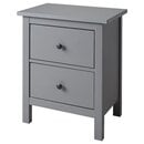 Bild 1 von HEMNES  Kommode mit 2 Schubladen, grau lasiert 54x66 cm