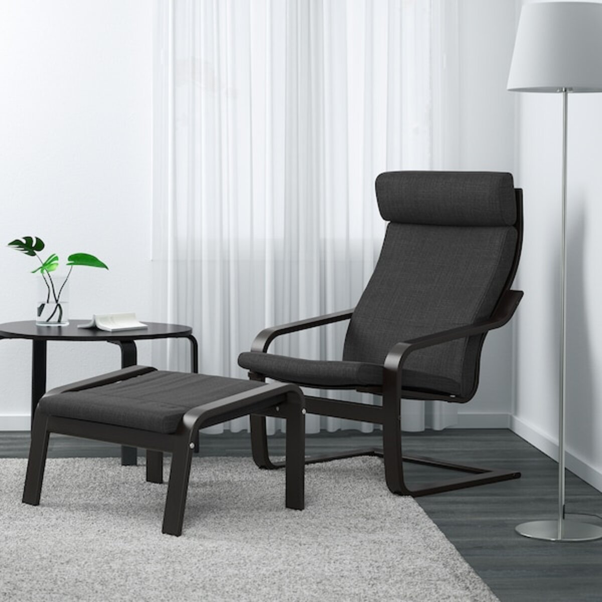 Bild 4 von POÄNG  Sessel und Hocker