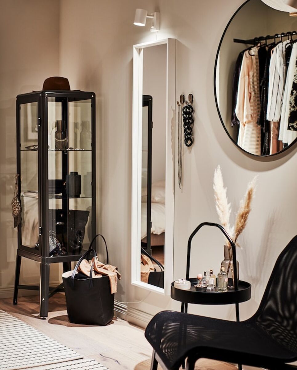 Bild 4 von LINDBYN  Spiegel, schwarz 80 cm