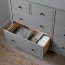 Bild 3 von HEMNES
              
                Kommode mit 8 Schubladen, grau lasiert, 160x96 cm