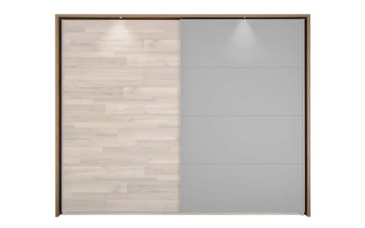 Bild 1 von Livin - Passepartoutrahmen, Schwebetürenschrank Rivoli 494, Montana Oak, mit LED-Beleuchtung