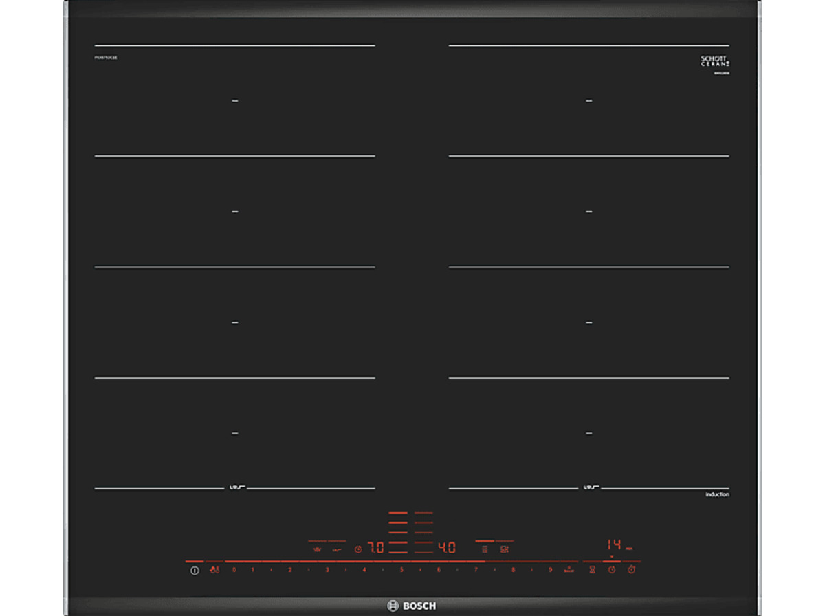 Bild 1 von BOSCH PXX675DC1E Induktionskochfeld (606 mm breit, 4 Kochfelder), Schwarz