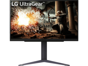 LG UltraGear 27GS75QX-B 27 Zoll WQHD Monitor (1 ms Reaktionszeit, 60 Hz / 180 Hz), Grau