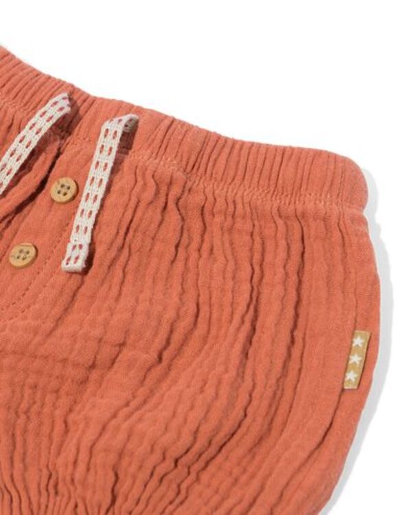 Bild 4 von Newborn-Pumphose, Musselin, Streifen braun