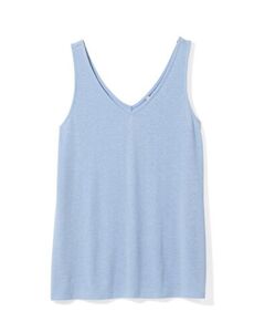 dames singlet Carry met linnen blau