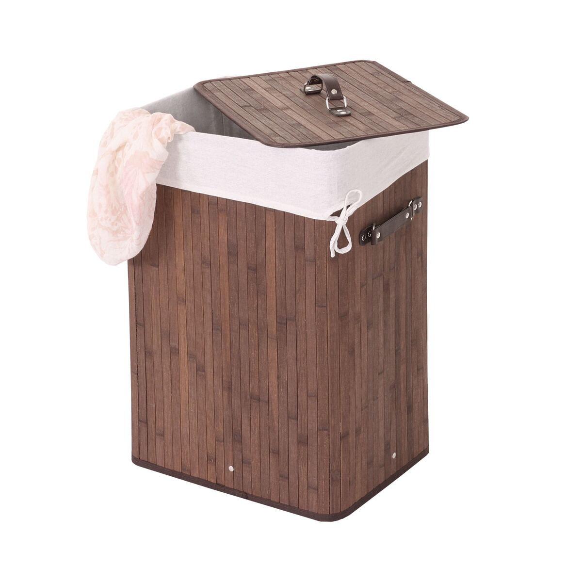 Bild 1 von Wäschekorb MCW-C21, Laundry Wäschebox Wäschesammler Wäschebehälter Wäschetonne, 61x43x32cm 70l ~ braun