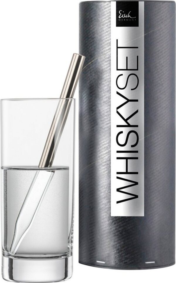 Bild 1 von Eisch Whisky-Pipette Gentleman (Set, 2 St), Kristallglas mit Platin beschichtet, inkl. 1 Wasserglas, 190 ml