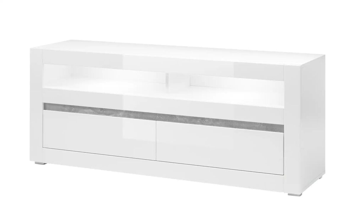 Bild 1 von TV-Lowboard  Carat ¦ weiß ¦ Maße (cm): B: 150 H: 63 T: 42 Tische > HiFi & TV-Tische - Sconto