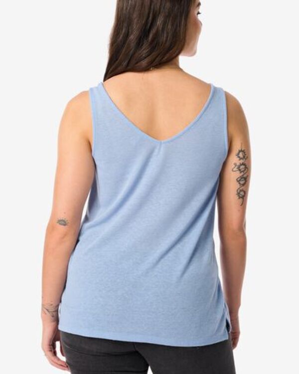 Bild 3 von dames singlet Carry met linnen blau