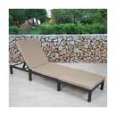 Bild 1 von Poly-Rattan Sonnenliege MCW-A51, Relaxliege Gartenliege Liege ~ Basic anthrazit, Kissen creme