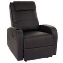 Bild 1 von Fernsehsessel Brüssel, TV Sessel Relaxsessel Liegesessel, Kunstleder ~ schwarz