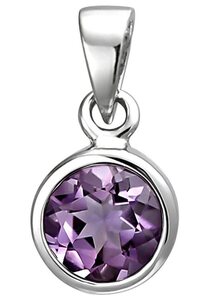 JOBO Kettenanhänger Anhänger mit Amethyst, 925 Silber