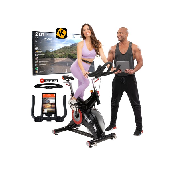 Bild 1 von Miweba Sports Profi Indoor Cycle MS500, 25 kg Schwungrad, für zuhause geeignet (Schwarz)