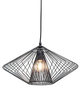 KARE DESIGN Retrofit Pendellampe MODO WIRE 1-Flammig - Schwarz - Ø 45 cm