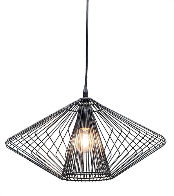 Bild 1 von KARE DESIGN Retrofit Pendellampe MODO WIRE 1-Flammig - Schwarz - Ø 45 cm