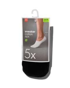 5er-Pack Sneakersocken schwarz