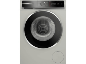 BOSCH WGB2560X0 Serie 8 Waschmaschine (10 kg, 1509 U/Min., A), Silber-inox