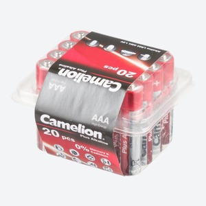 Camelion Plus AAA-Batteriebox, 20er-Pack, White