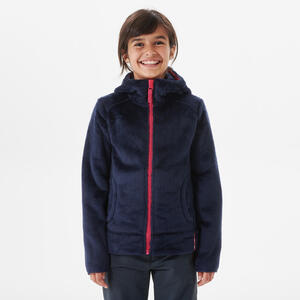 Fleecejacke Kinder Gr.122–170 warm Wandern - MH500 marineblau Blau