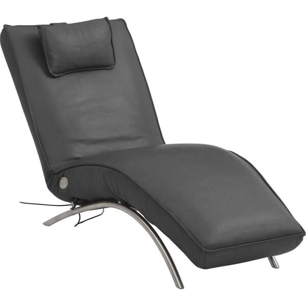 Bild 1 von Koinor Relaxliege, Schwarz, Leder, Echtleder, Nappaleder, 1-Sitzer, 70x95x175 cm, TÜV-geprüft, Goldenes M, Made in Germany, DIN EN ISO 9001, Typenauswahl, Fußauswahl, Lederauswahl, Stoffauswahl, R