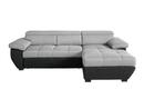 Bild 1 von Wohnlandschaft Speedway in Grau mit Bettfunktion, Grau, Schwarz
