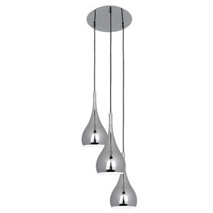 Näve Hängeleuchte, Chrom, Metall, 120 cm, RoHS, Lampen & Leuchten, Innenbeleuchtung, Hängelampen, Esstischlampen