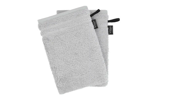 Bild 2 von Waschhandschuh (16 x 21cm), 2er-Set Grau (Light Grey) Vienna Supersoft