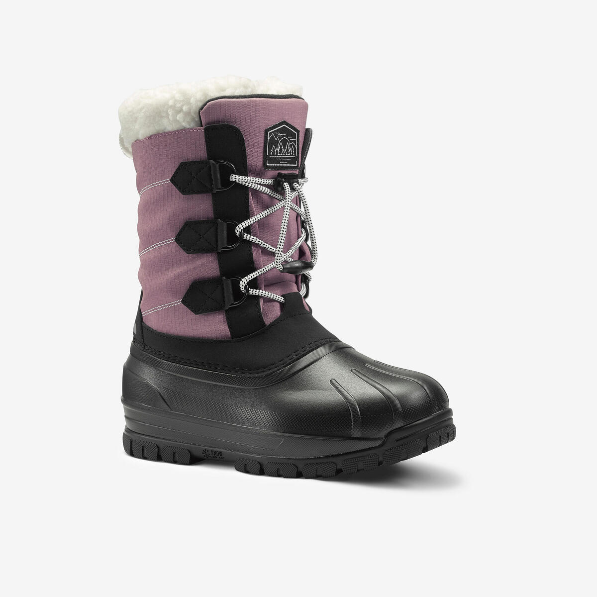 Bild 1 von Schneestiefel Kinder Gr. 30–38 warm wasserdicht Winterwandern - SH900 Rosa|schwarz|violett