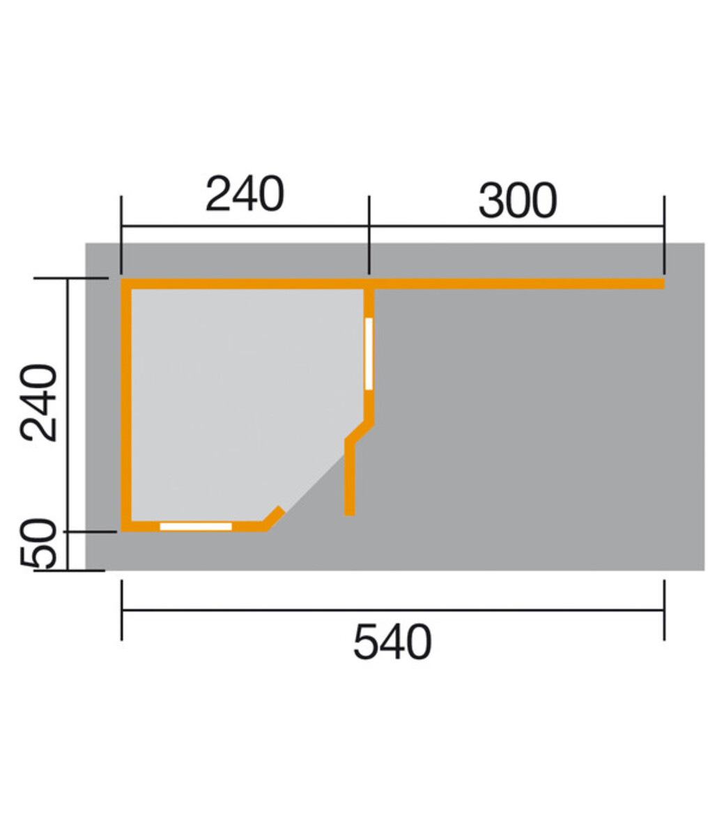 Bild 2 von Weka Designhaus 213 B Gr.1, ca. B586/H237/T278 cm