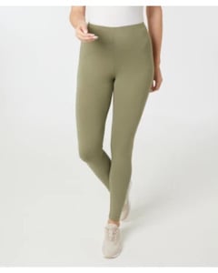 Basic Leggings, Janina, elastischer Bund, Khaki