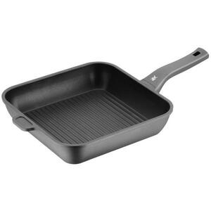 WMF Grillpfanne PermaDur Premium, Schwarz, Metall, 28x28 cm, Made in Germany, antihaftbeschichtet, ergonomischer Griff, TransTherm®-Allherdboden, PFOA-frei, Kochen, Pfannen, Grillpfannen