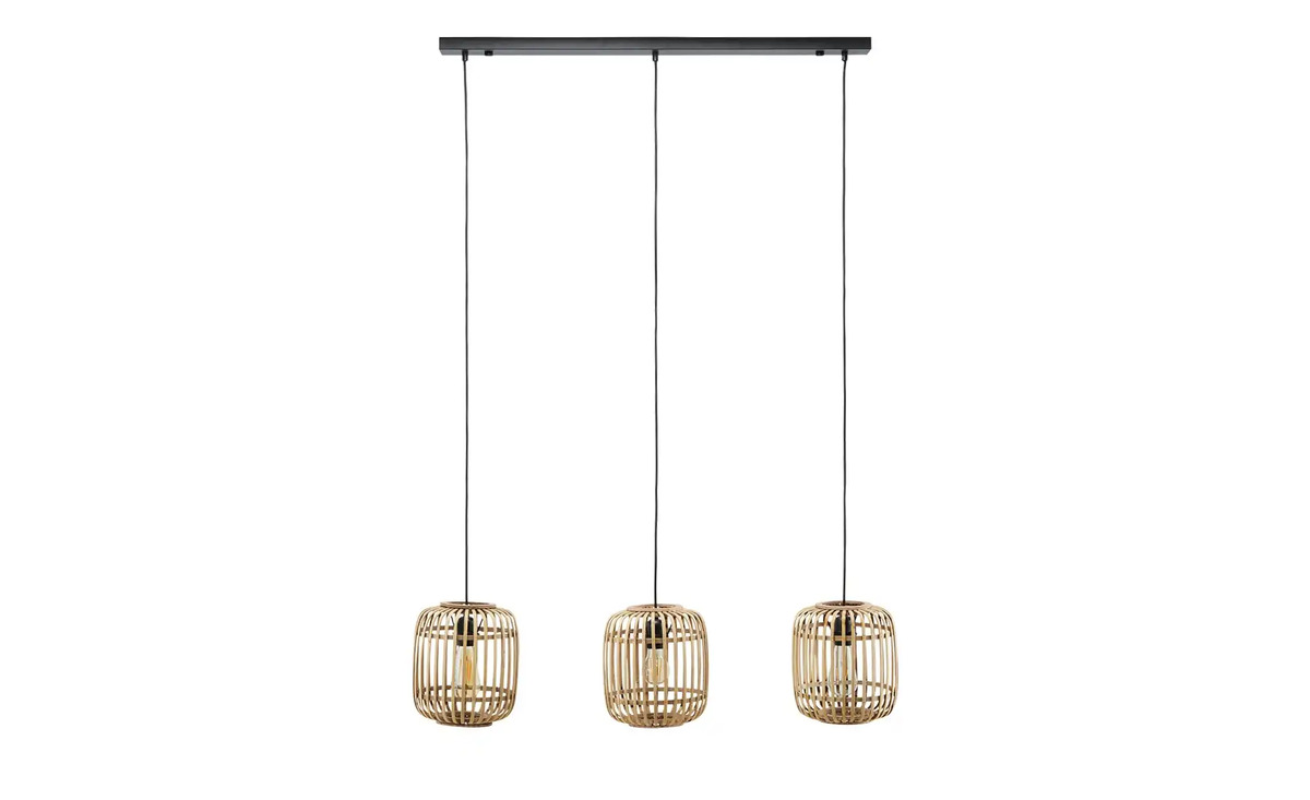 Bild 3 von Pendelleuchte 3-flammig, Bambusschirm