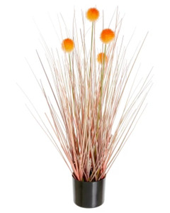 Kunstgras Allium, ca. 58 cm, gelb