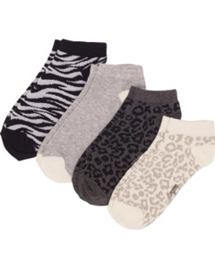 Sneakersocken, 4-er Pack, Ergee, schwarz