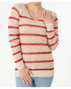 Bild 1 von Gestreifter Strickpullover, Janina, V-Ausschnitt, Beige