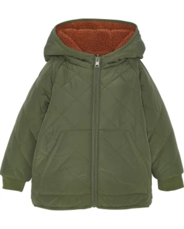 Bild 1 von Wattierte Wendejacke, Ergee, Kapuze, Khaki