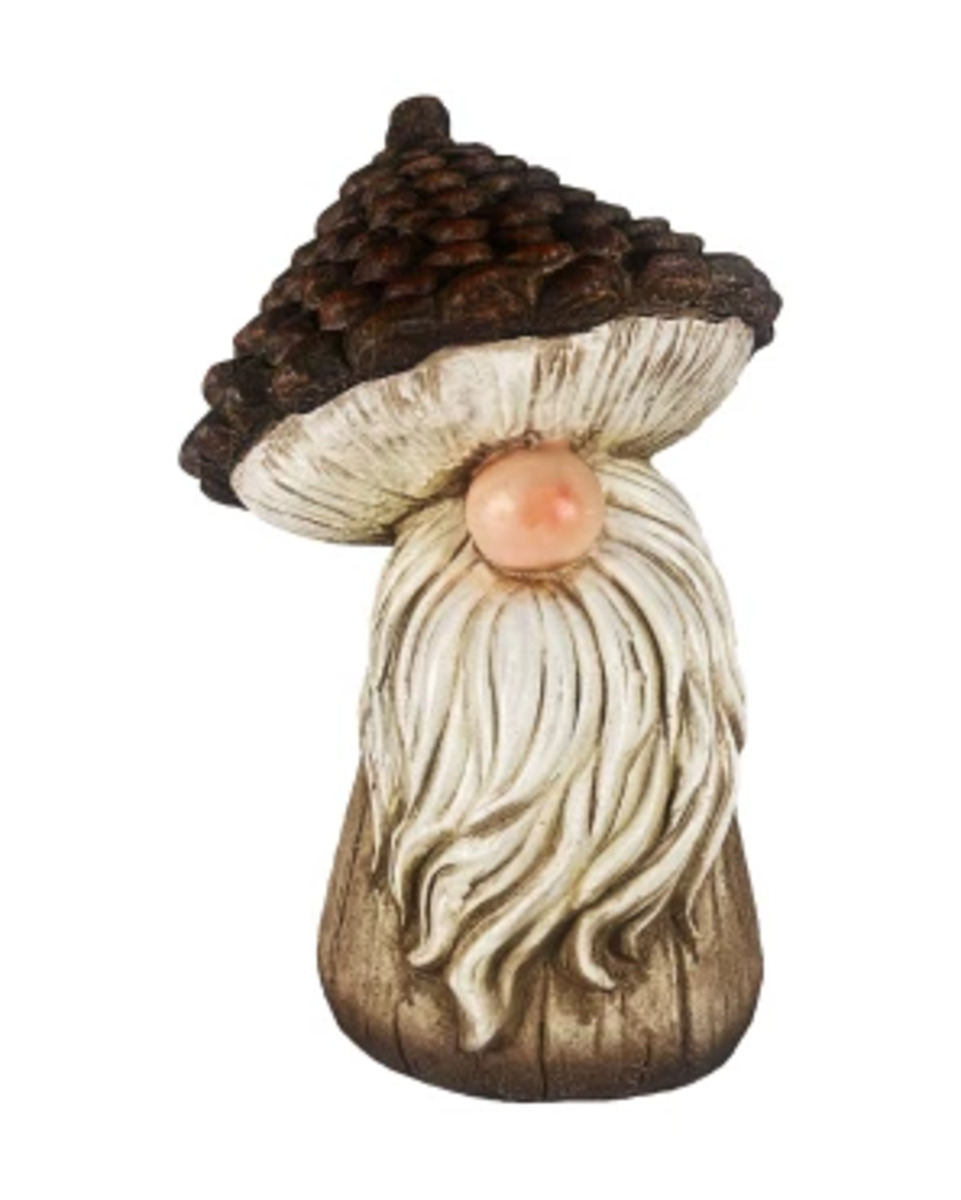 Bild 1 von Deko-Gnom mit Pilzhut, ca. 27 x 24,5 x 40 cm, braun