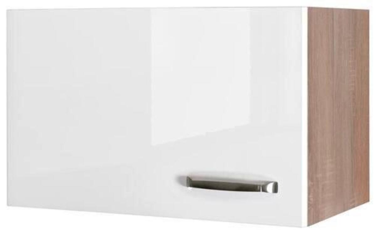 Bild 1 von Küchenoberschrank Weiß Hochglanz/Eiche, Sonoma Eiche, Weiß Hochglanz