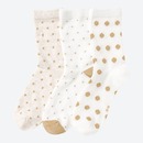 Bild 1 von Damen-Socken mit Glitter, 3er-Pack, White