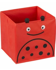 Aufbewahrungsbox, verschiedene Designs, ca. 27 x 27 x 27 cm, rot