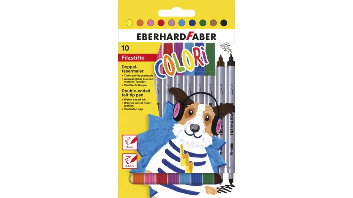 Bild 1 von EBERHARD FABER  Colori  Doppelender Filzstift