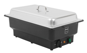 METRO Professional Elektro Chafing Dish GCD1009, Kunststoff / Edelstahl, 58 x 34.7 x 25.4 cm, GN 1/1, 13.25 L, schwarz