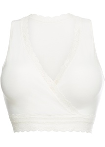 Still-Bustier mit Bio-Baumwolle, 40/42, Weiß