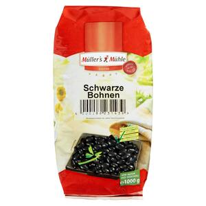 Müller´s Mühle Schwarze Bohnen Fein (1 kg)