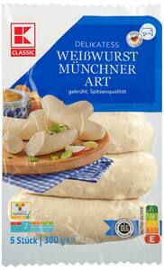 K-CLASSIC Weißwurst, 5 St. = 300-g-Packg.